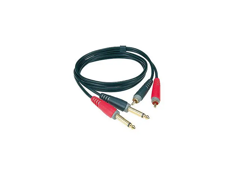 Klotz AT-CJ0600 2xjack mono-2xphono 6 m 